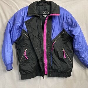 Vintage 80s 90s Puffy  SKI Jacket Women's Medium, READ